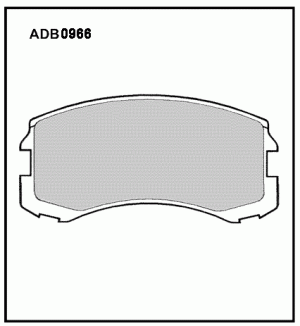 Колодки тормозные дисковые ADB0966 ALLIED NIPPON