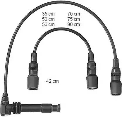 Ккомплект проводов зажигания ZEF569 BERU