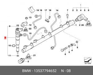 Форсунка 13 53 7 794 652 BMW