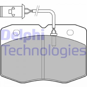 Комплект тормозных колодок, диско LP970 DELPHI