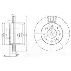 Тормозной диск BG3401 DELPHI