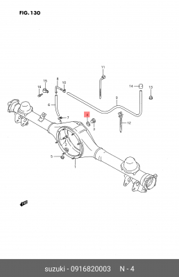 Кольцо уплотнительное 09168-20003 SUZUKI