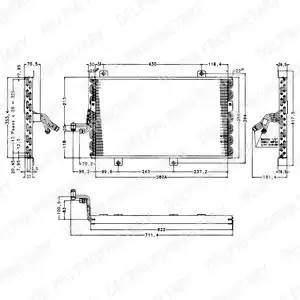 Конденсатор, кондиционер TSP0225154 DELPHI