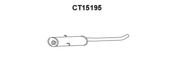Предглушитель выхлопных газов CT15195 VENEPORTE