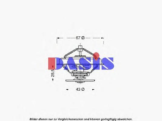 Термостат, охлаждающая жидкость 750411N AKS DASIS