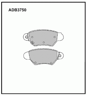 Колодки тормозные дисковые ADB3750 ALLIED NIPPON