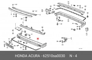 Буфер 62510SA0030 HONDA