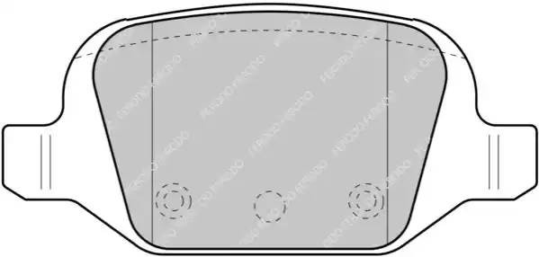Комплект тормозных колодок, диско FDS1324 FERODO